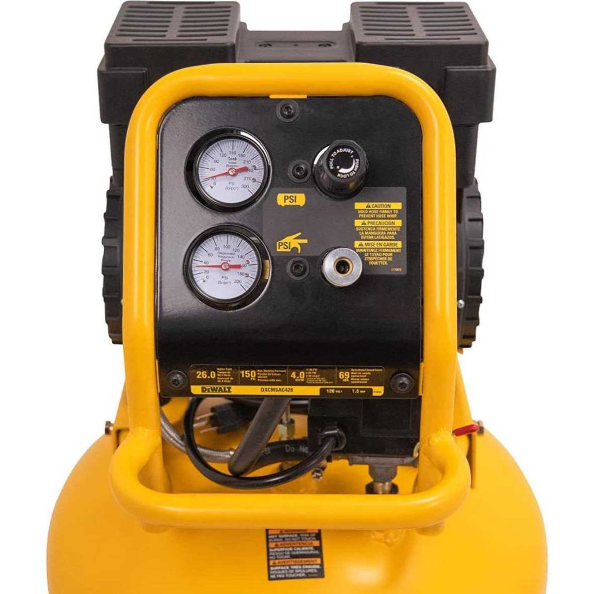 DeWalt 2-HP 26-Gallon Vertical Ultra Quiet Air Compressor DXCMSAC260 W7204