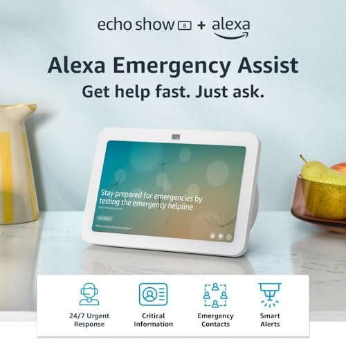 Amazon Echo Show 8 Glacier White with Spatial Audio and Alexa V426
