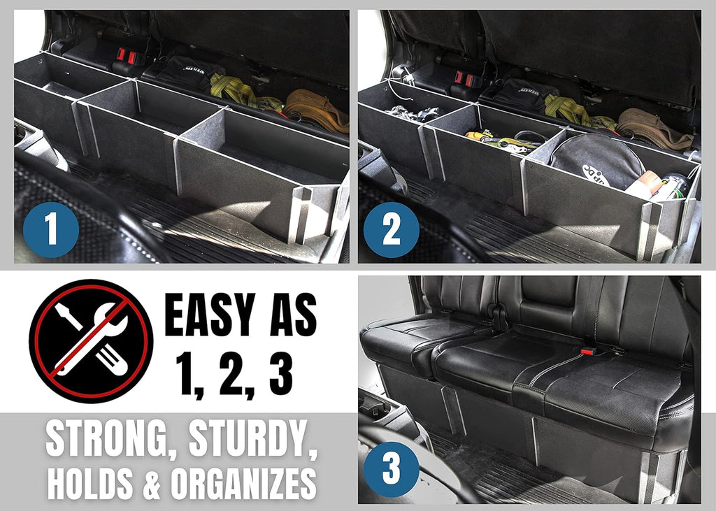 Red Hound Auto Under Seat Storage System for Ford F-150 2015-2022 SuperCrew Crew Cab, Pack of 2 W847636