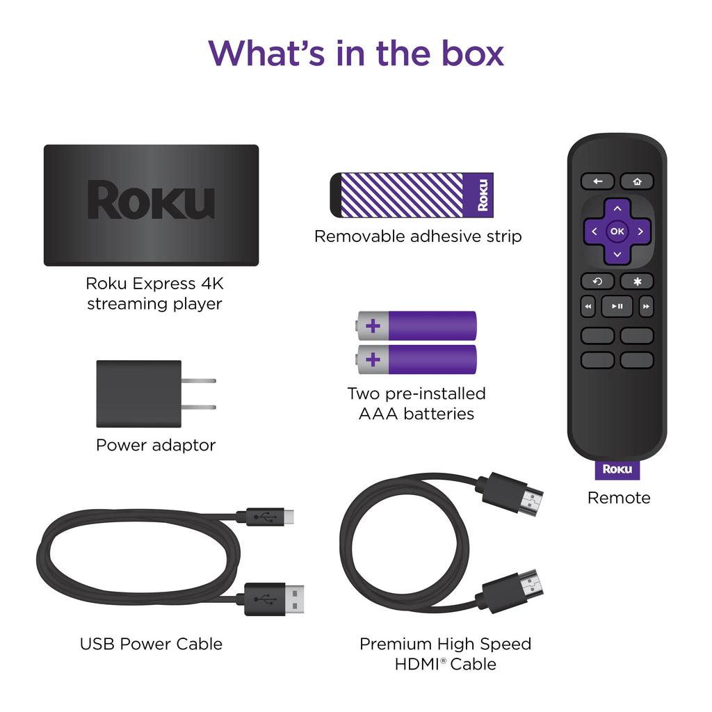Roku Express 4K Streaming Player with Standard Remote A189