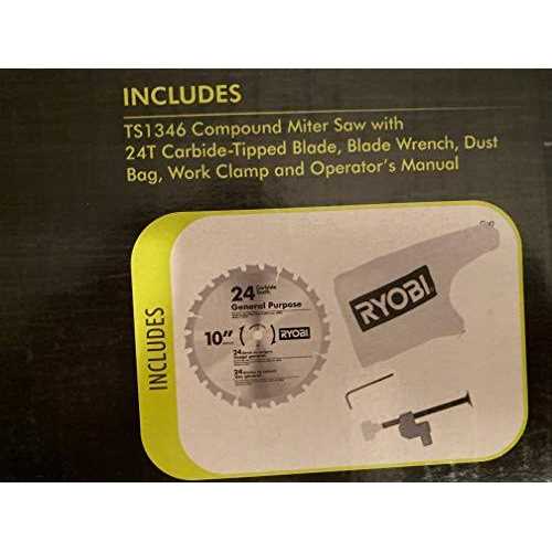 RYOBI 10 in. Compound Miter Saw with LED F421090