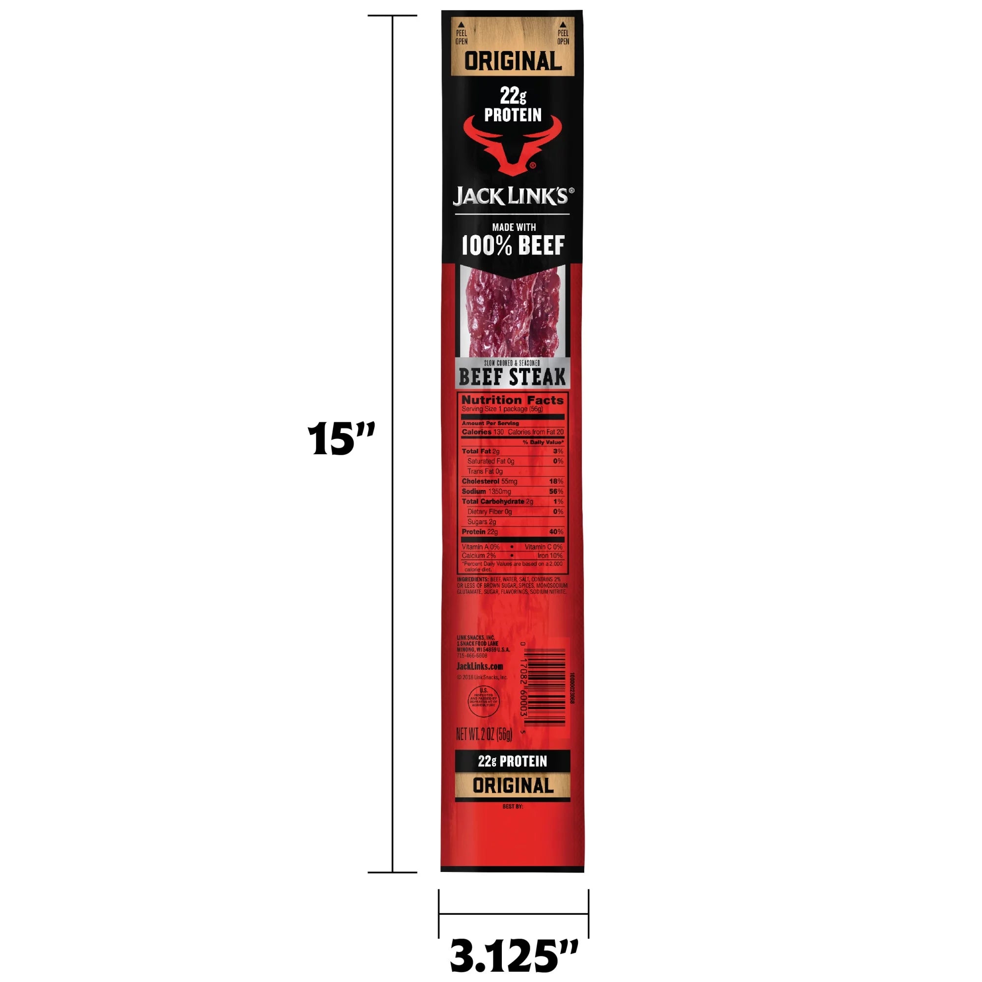 Jack Link's Original Beef Steaks, 12ct, 2 oz K992