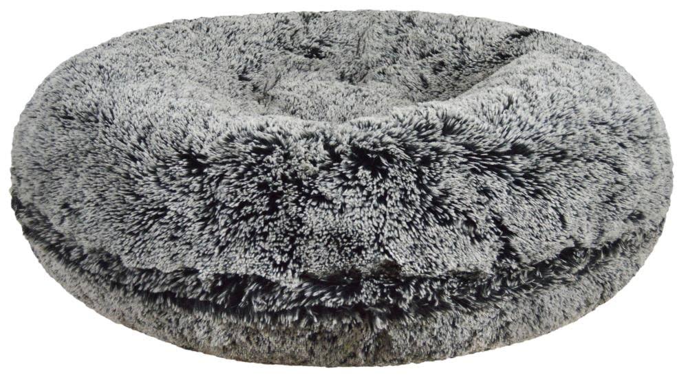 Bessie and Barnie Signature Midnight Frost Faux Fur Dog Bed, XL 50 inch S2208