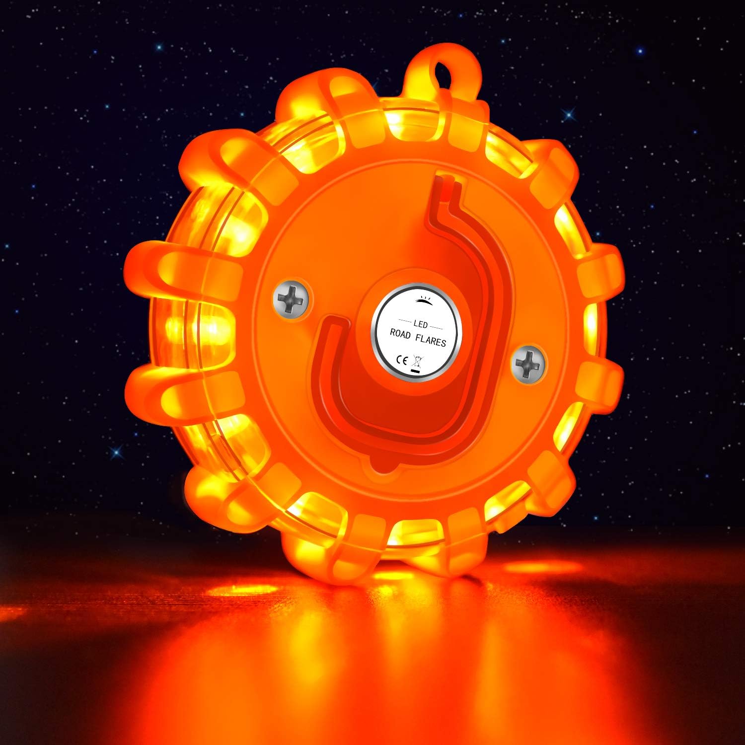 Tobfit 12 Pack LED Road Flares Emergency Safety Beacon with Magnetic Base N679589
