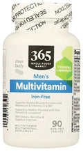 365 by Whole Foods Market, Supplements - Multivitamins, Men's - Iron Free (Tablets), 90 Count