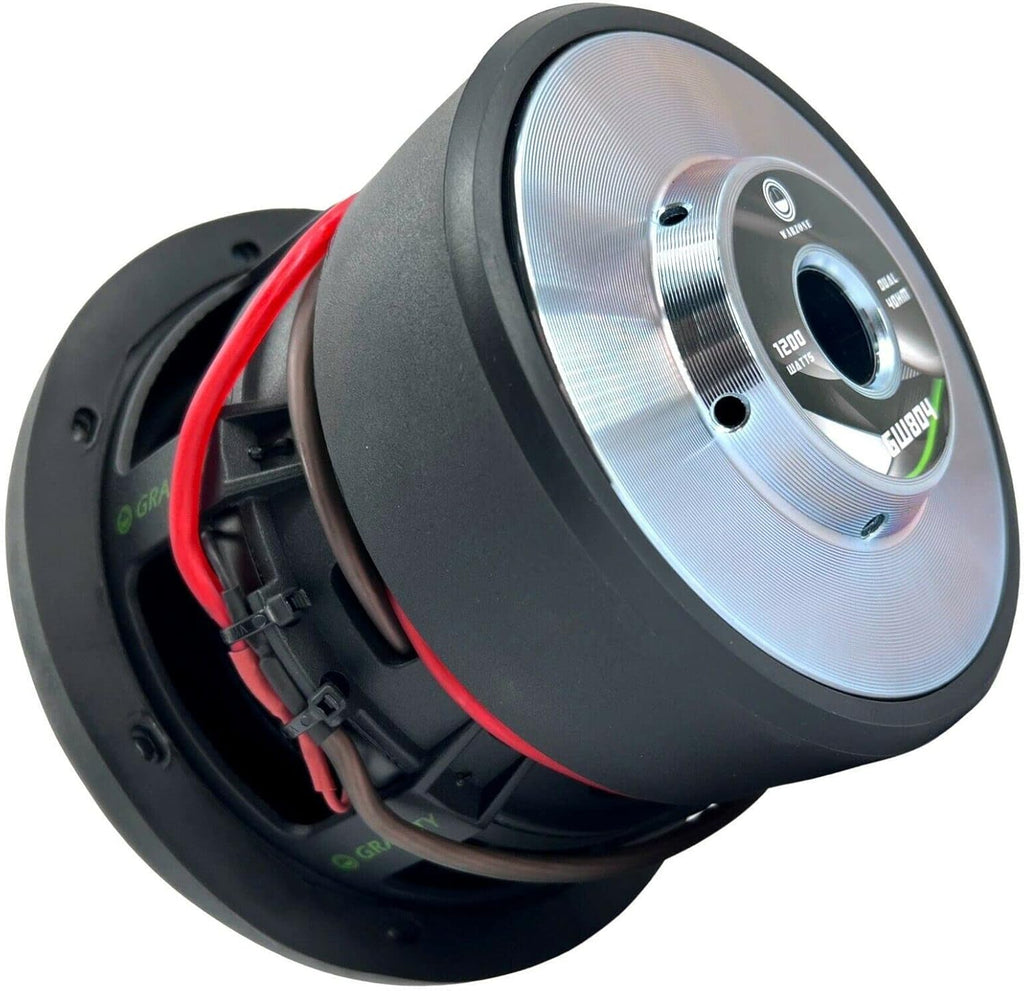 2X Gravity 8 Inch 1200 Watt Car Audio Subwoofer Pair 4 Ohm DVC E165066