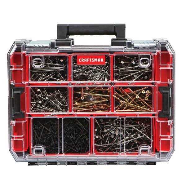 Craftsman VERSASTACK 10-Compartment Plastic Small Parts Organizer Z763414