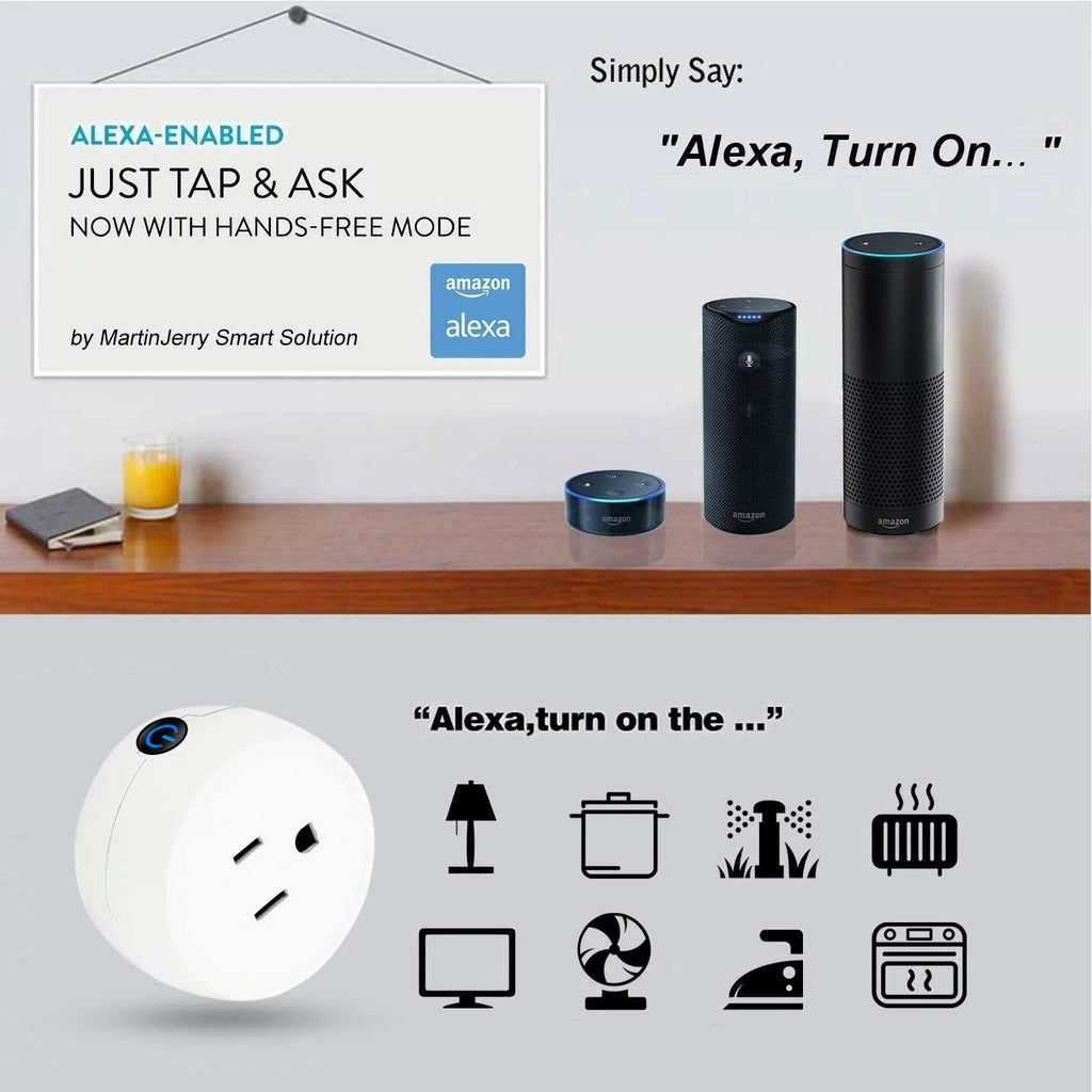 Mini WiFi Smart Plug for Alexa & Google Home, No Hub Required (V06, 1 Pack) L66707