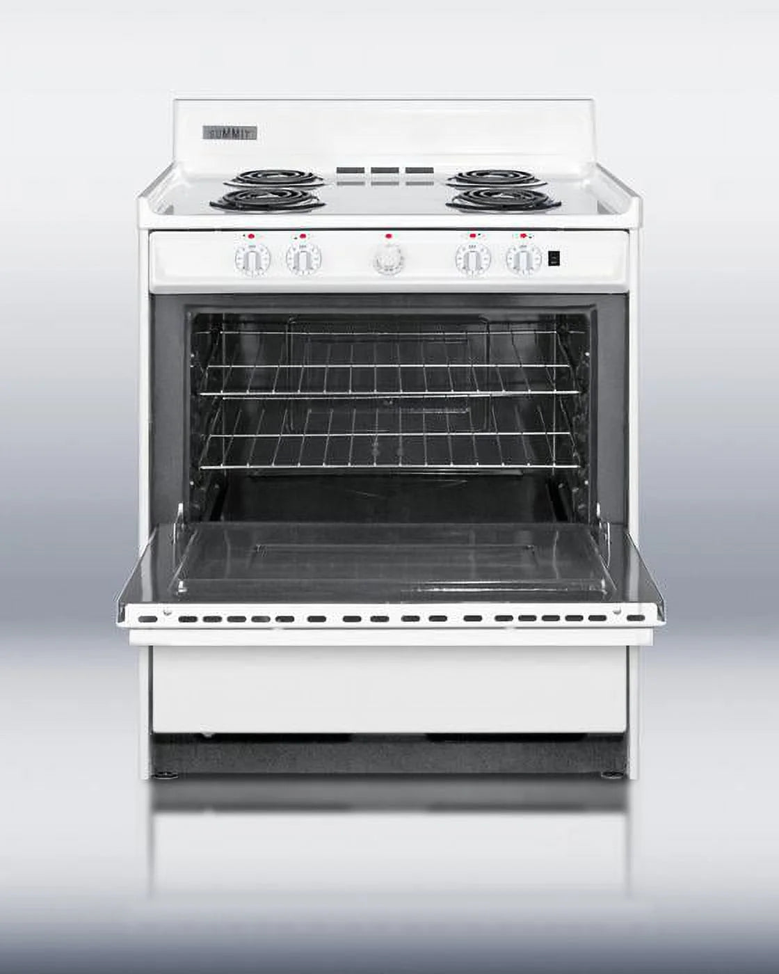 Summit WEM2171Q 30" Freestanding Electric Range in White F252358