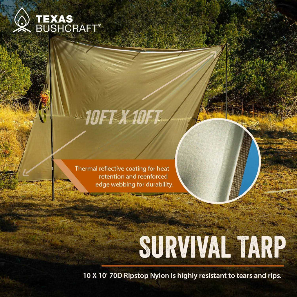 Texas Bushcraft Survival Tarp Adult Unisex N243