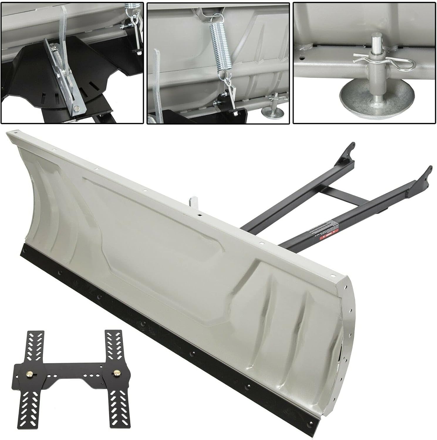 AntsGroup Steel Atv Snow Plow Adjustable 48" Blade Complete Universal Kit Package,Fast delivery, Easy Installation Perfect finish and direct fit
