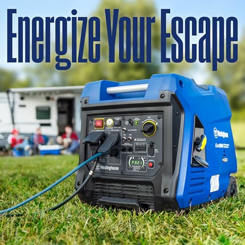 Westinghouse 5000 Peak Watt Dual Fuel Portable Inverter Generator, Remote Electric Start E228