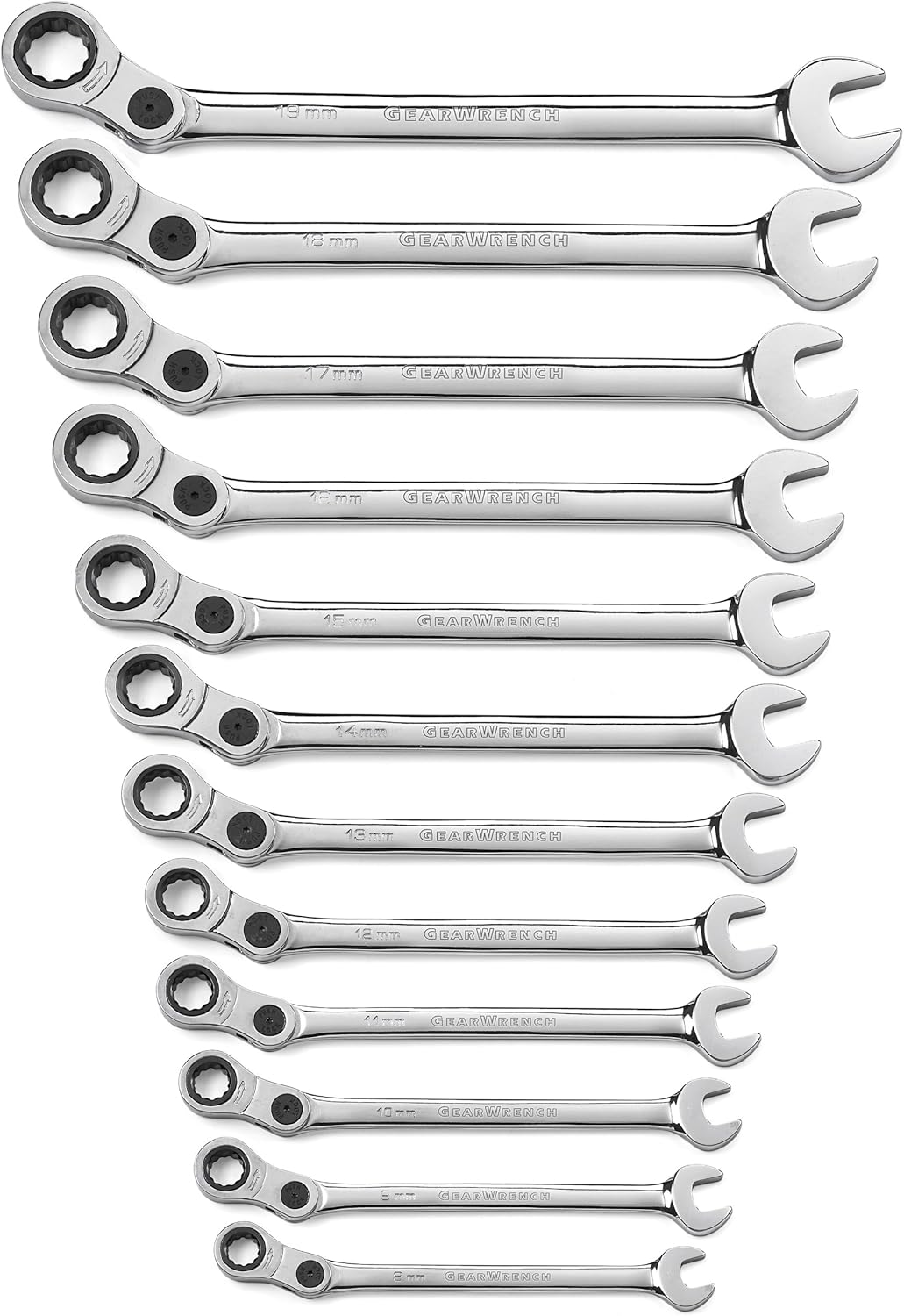 GEARWRENCH 12 Pc. 12 Pt. Indexing Combination Metric Wrench Set - 85488
