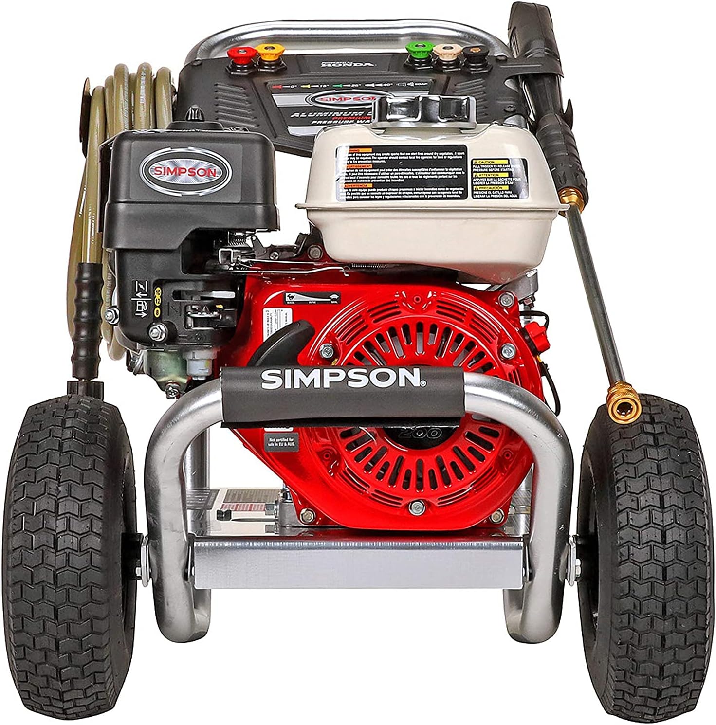 SIMPSON Cleaning ALH3425 Aluminum Gas Pressure Washer, 3600 PSI, Honda GX200 A877263