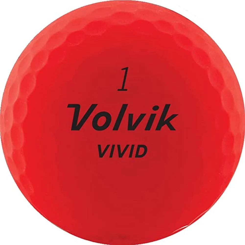 Volvik Vivid Golf Balls Matte Red 12pk A199
