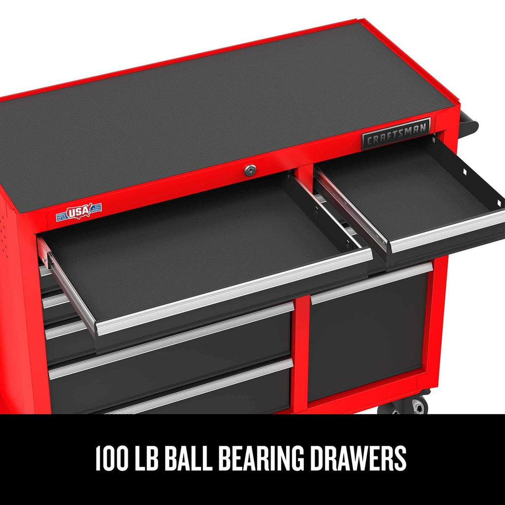 Craftsman 52 inch 10-Drawer Rolling Tool Cabinet CMST98273RB Q933