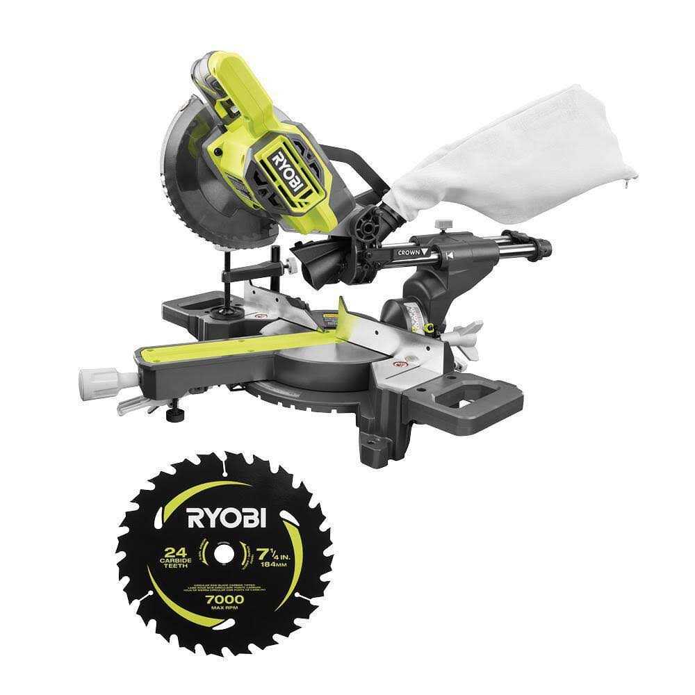 RYOBI ONE+ 18V Cordless 7-1/4 in. Sliding Compound Miter Saw - Shop Hardware Tools Online Store
