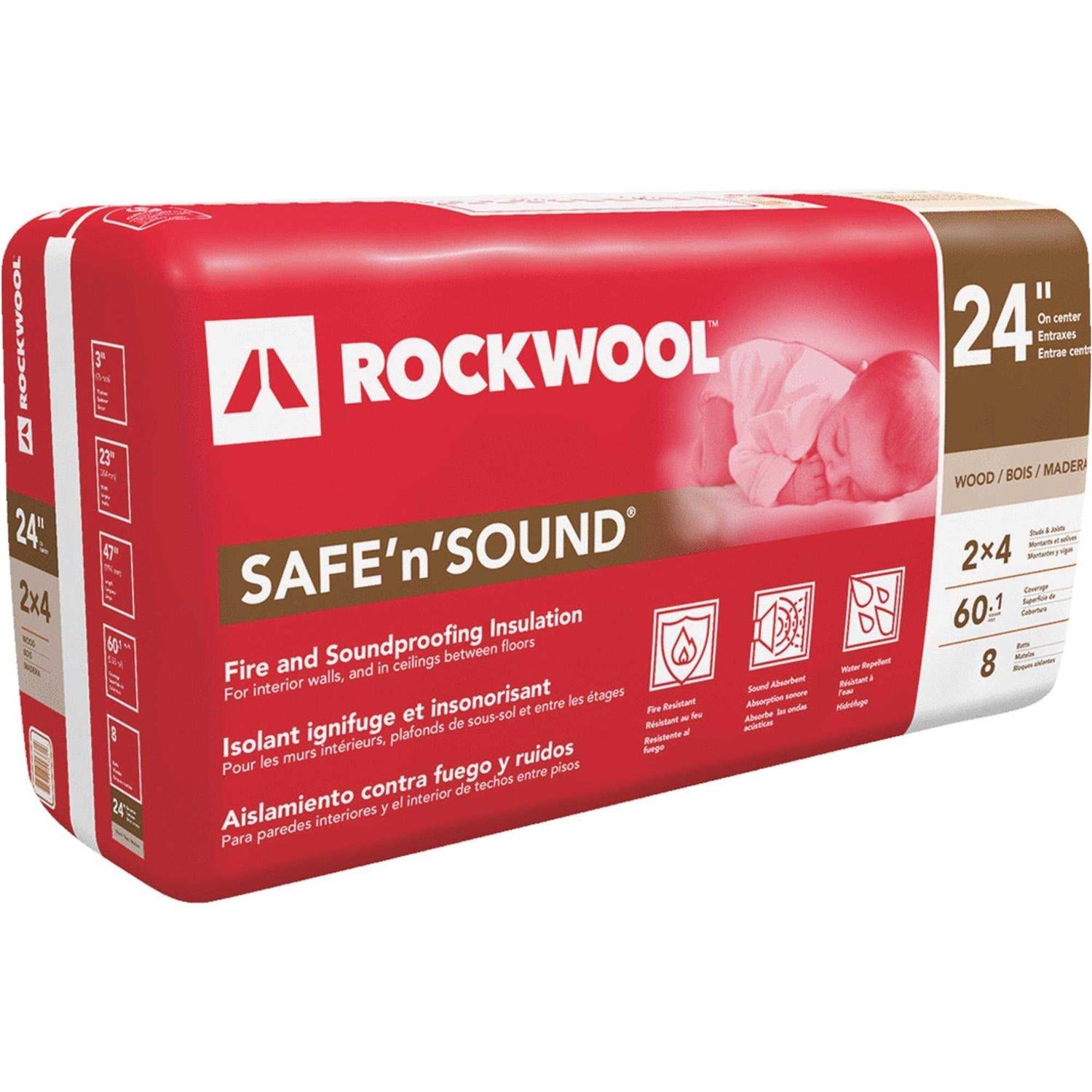 Rockwool Safe'n'Sound Stone Wool Insulation RXSS323 - Shop Hardware Tools Online Store