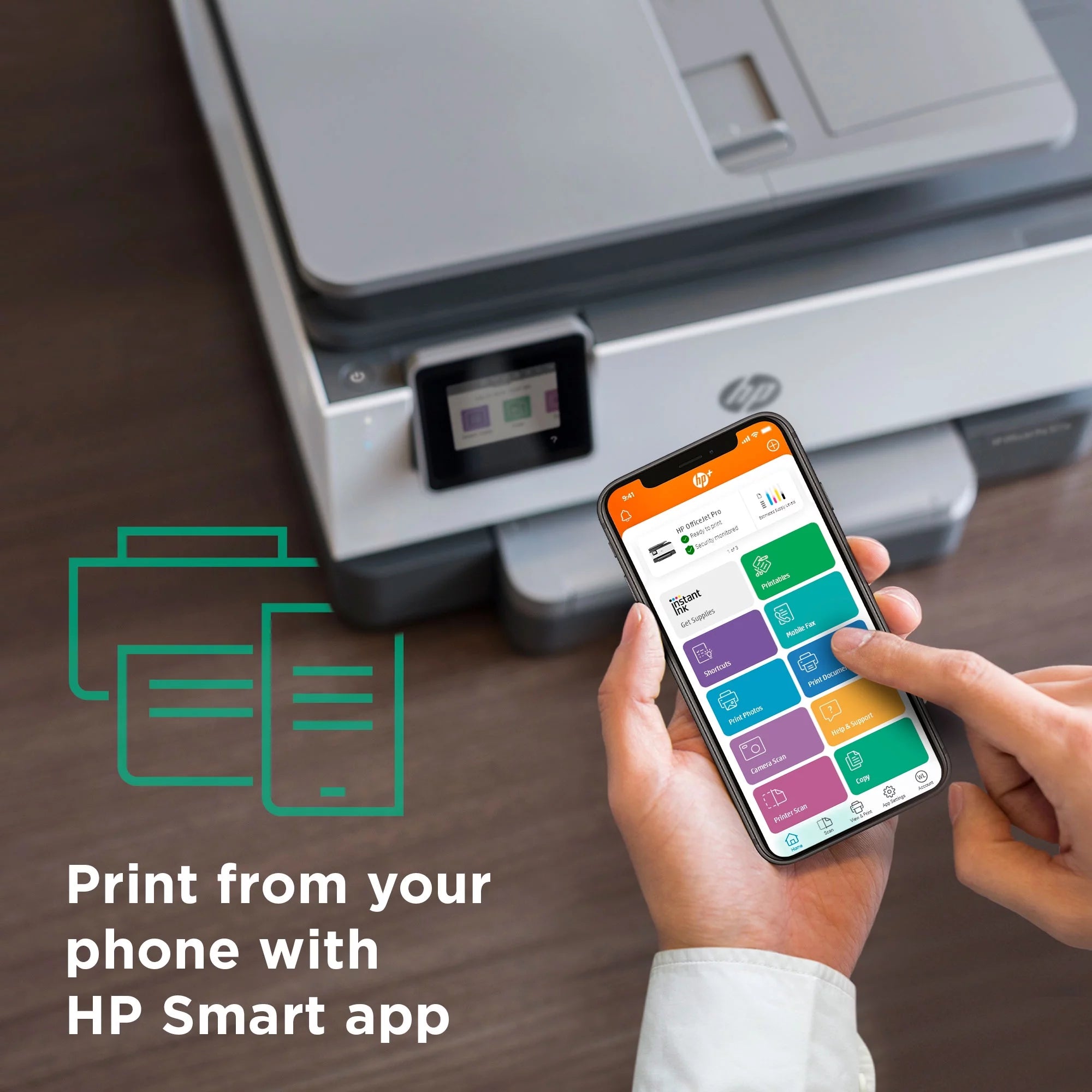 HP OfficeJet 9025e All-in-One Wireless Color Inkjet Printer A43863