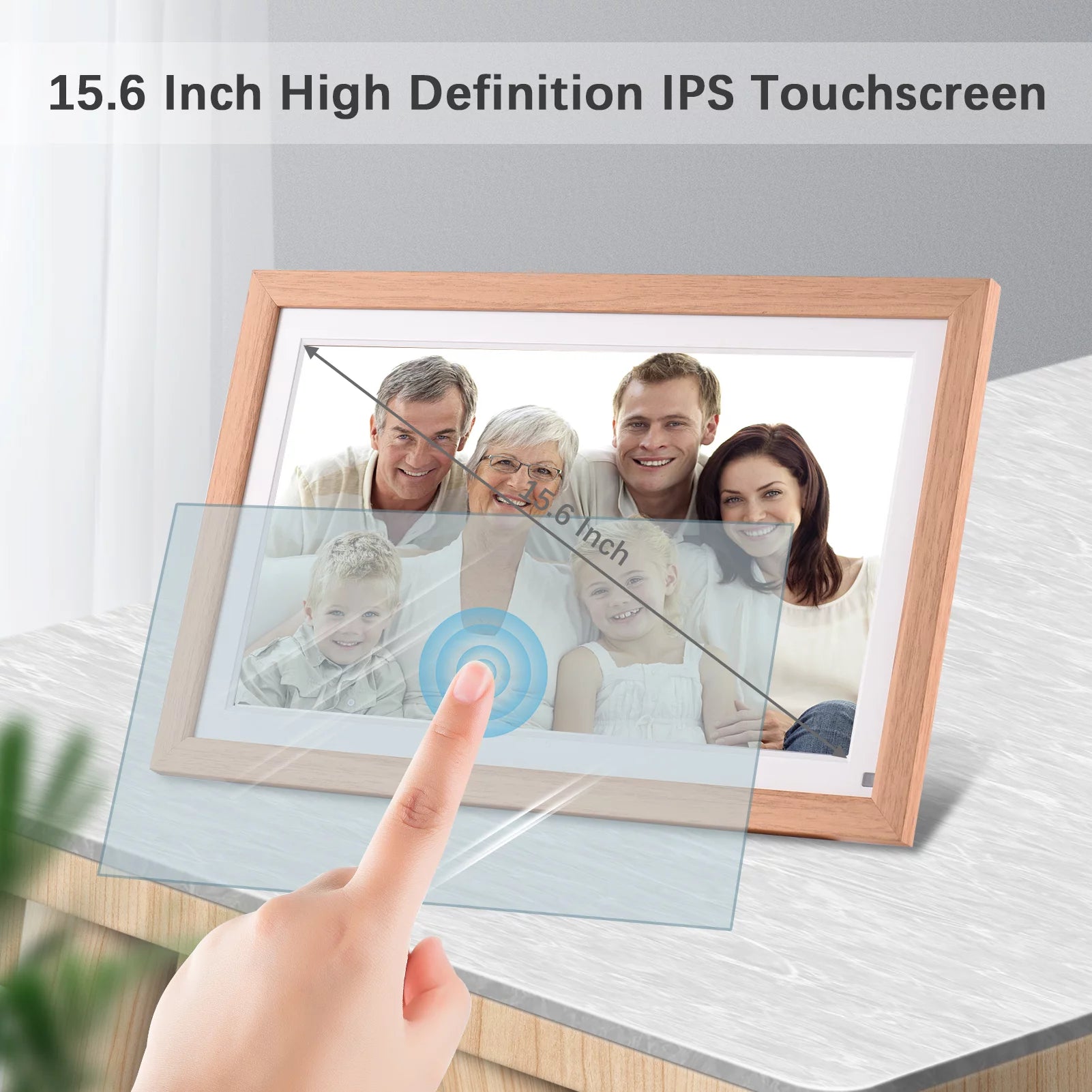 Dcenta 15.6 Inch WiFi Digital Photo Frame with 16GB Storage H75178