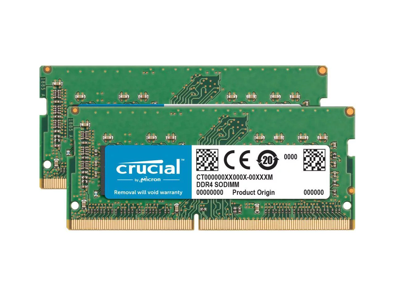 Crucial 64GB (2 x 32GB) DDR4 2666 Unbuffered Memory for Apple U92125