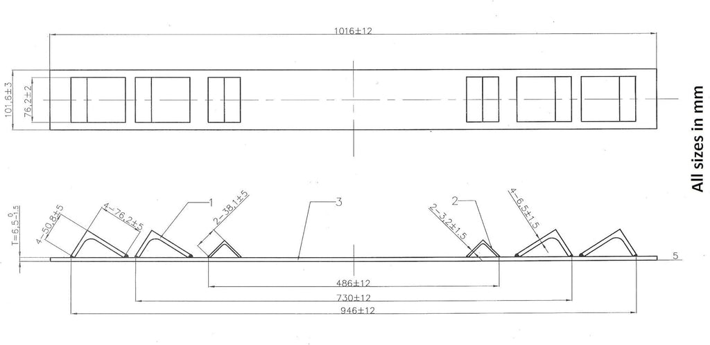 Mytee Products 4 Pack Heavy Duty Coil Rack, 33" Long Flatbed Trailer Steel Coils D17121