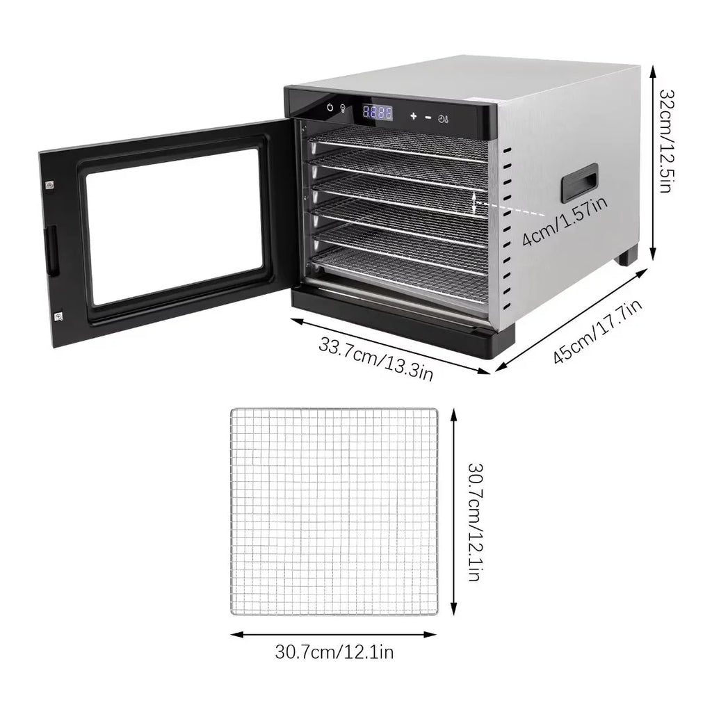 Oukaning Dehydrators for Food and Jerky 700W 6 Trays I403