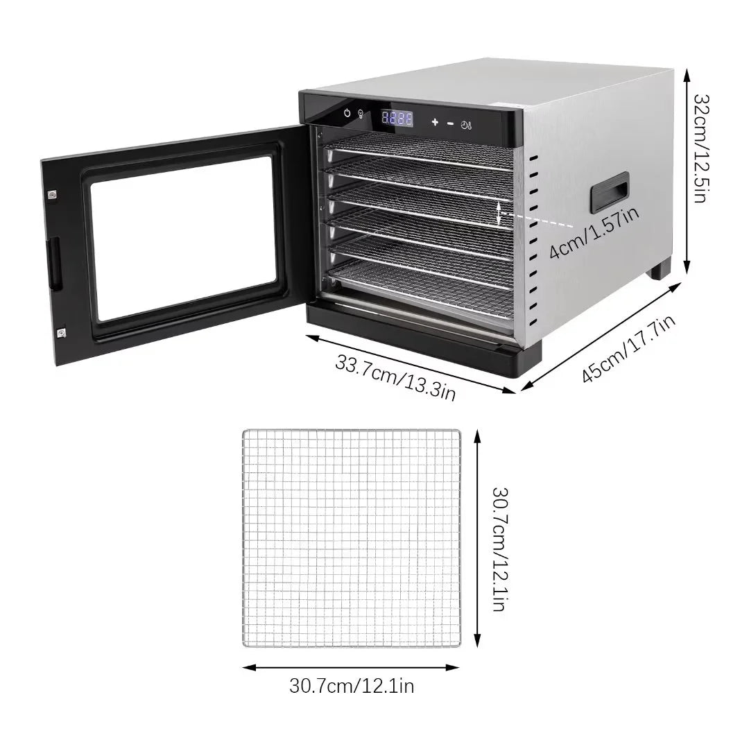 Oukaning Dehydrators for Food and Jerky 700W 6 Trays I403