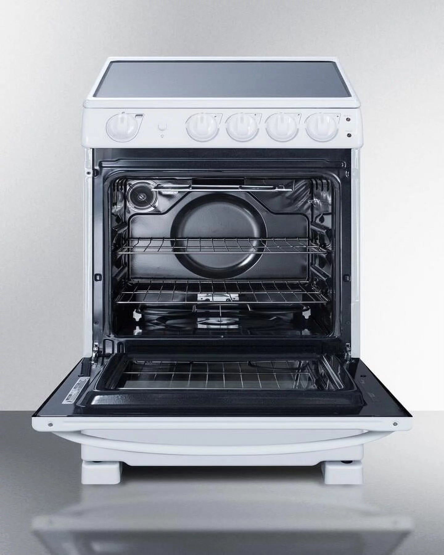 Summit Appliance 24 in. Electric Smooth-Top Range, White R419090