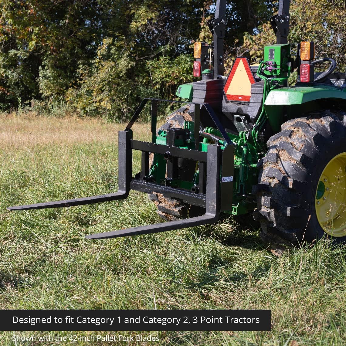 Titan 60-in Pallet Fork Hay Frame Attachment with Rack V9653