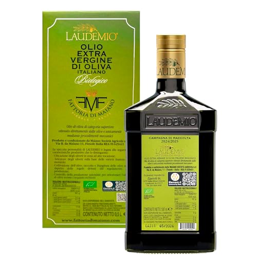Sanniti Laudemio Organic Extra Virgin Olive Oil Fattoria di Maiano, 16.9 oz F2680