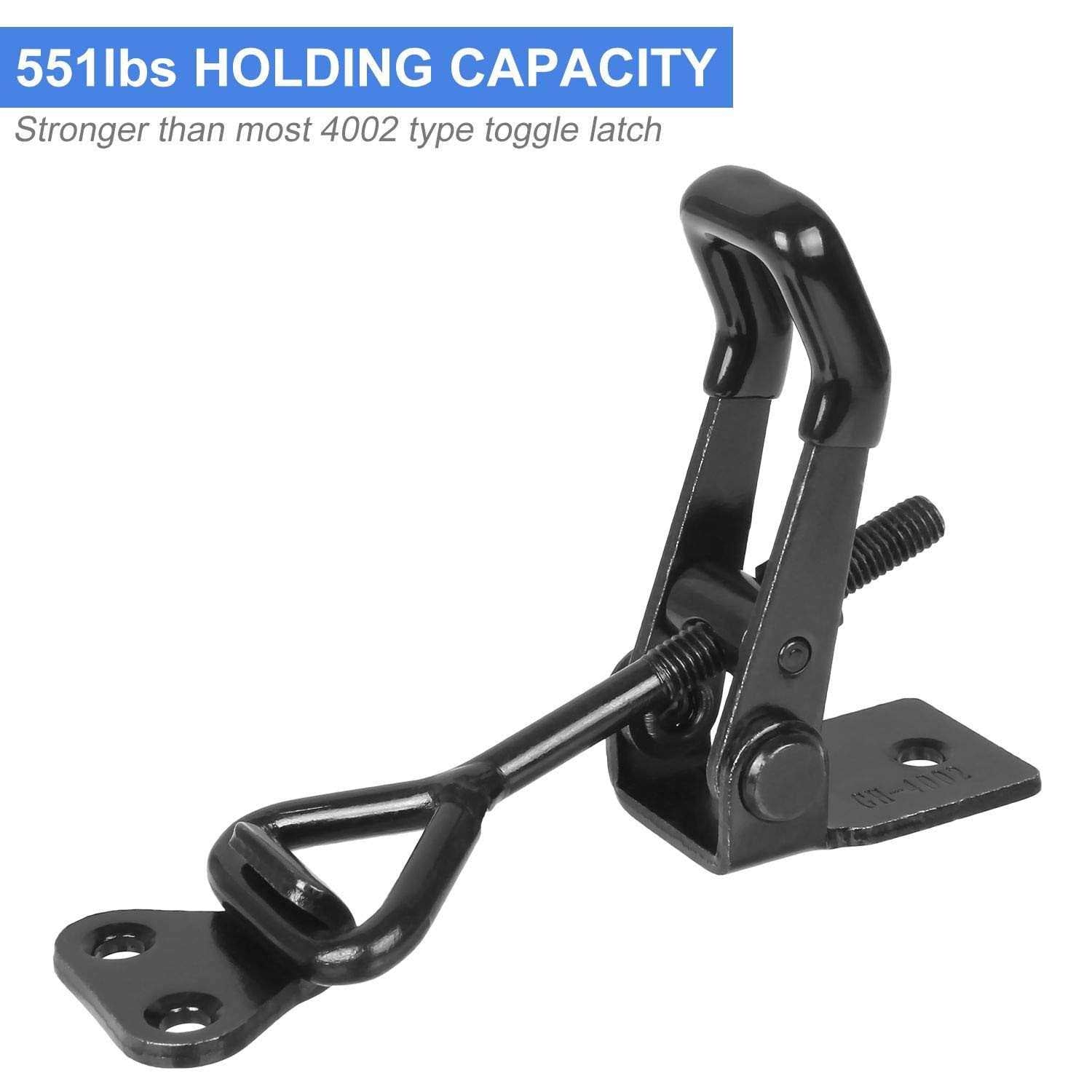 ASelected Black Toggle Latch Clamp 6Pcs Heavy Duty Adjustable T664