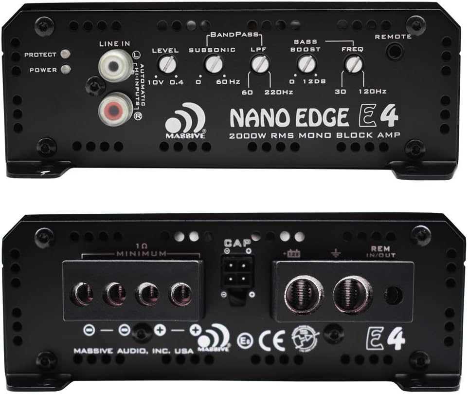 Massive Audio E3 Nano Edge Series Monoblock Car Amplifier C226544