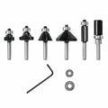 Bosch Genuine 6 pc. Carbide-Tipped Trim and Edging Router Bit Set - RBS006TES