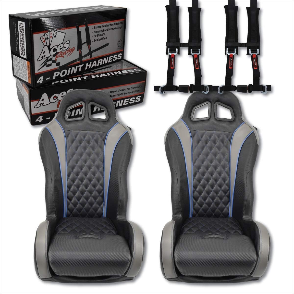 Polaris RZR Apex Front/Rear Bench Seat, Black S8101