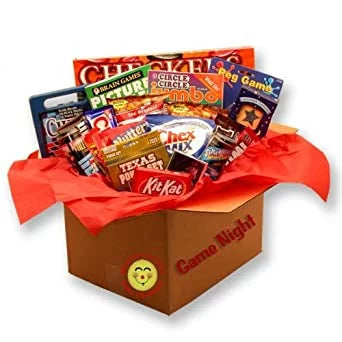College Care Package - Games and Snacks Gift Box
