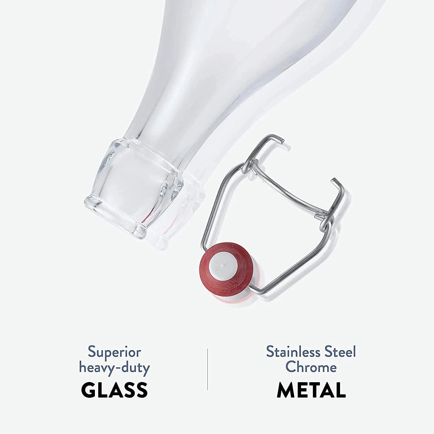 Bormioli Rocco Giara Glass Bottle with Stopper, 33.75 oz Y4486