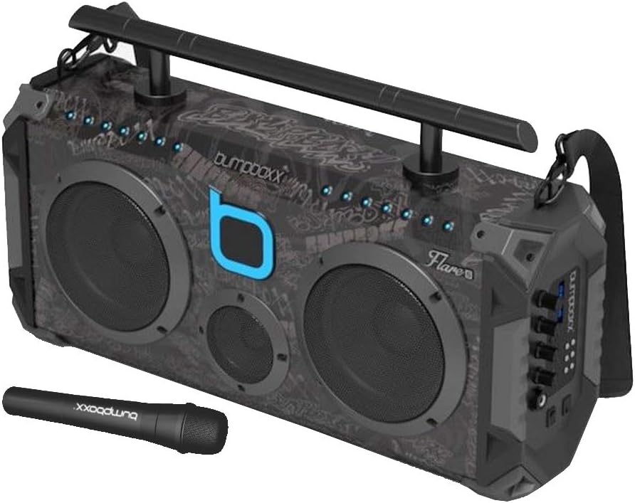 Bumpboxx Flare8 Bluetooth Boombox Black B66456