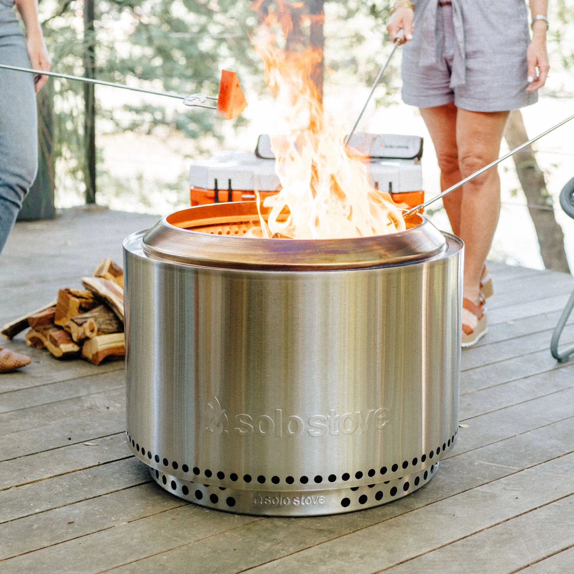 Solo Stove Yukon 27" Smokeless Fire Pit with Stand, Stainless Steel H870985