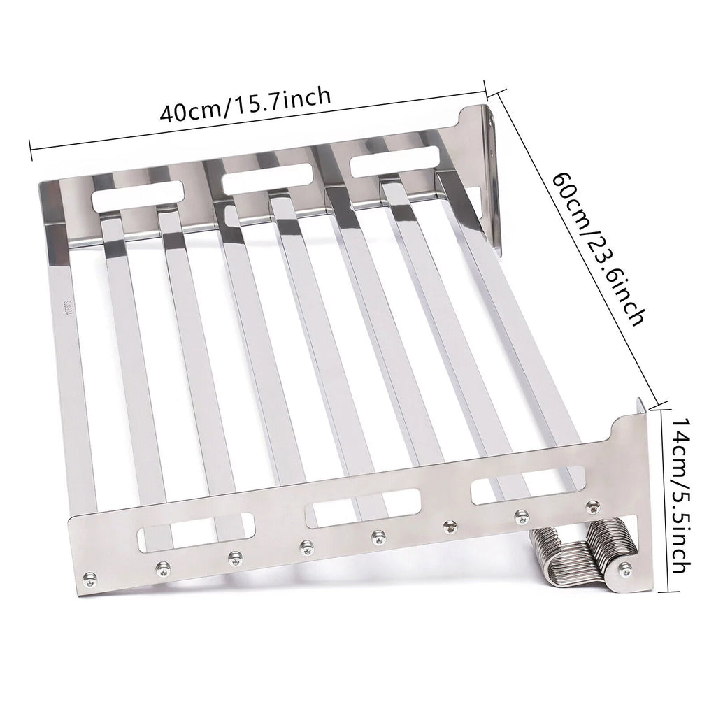 Wall Mount Microwave Oven Rack with 12 Hooks R365825