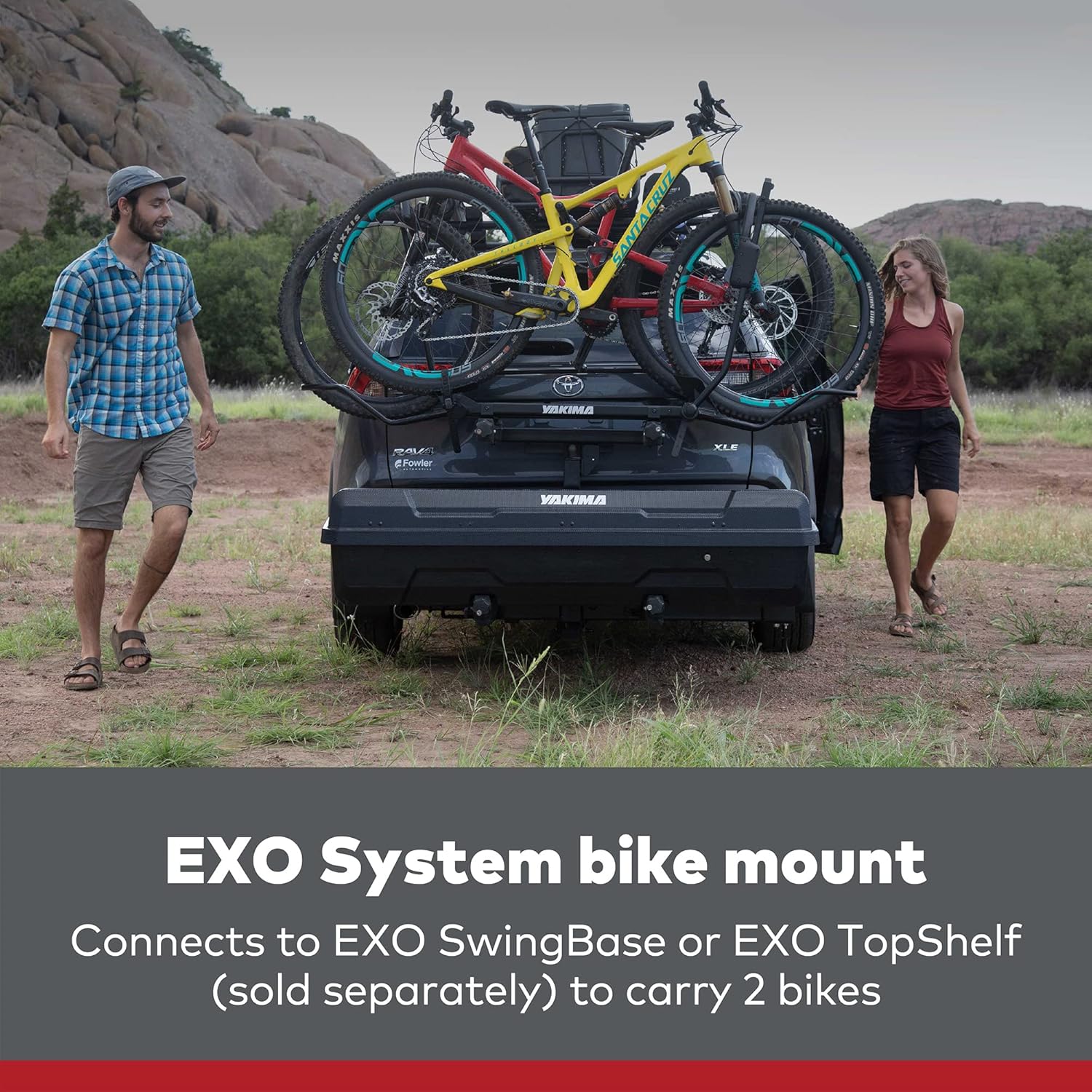 YAKIMA EXO DoubleUp 2 Bike Mount Accessory for EXO Hitch Rack System L703