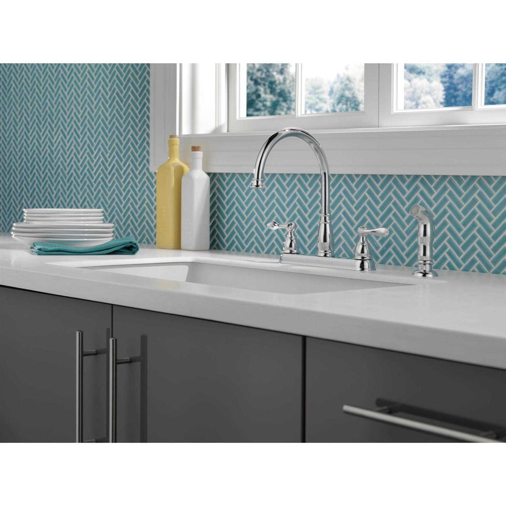 Delta Windemere Two Handle Kitchen Faucet 21996LF-OB Q7586
