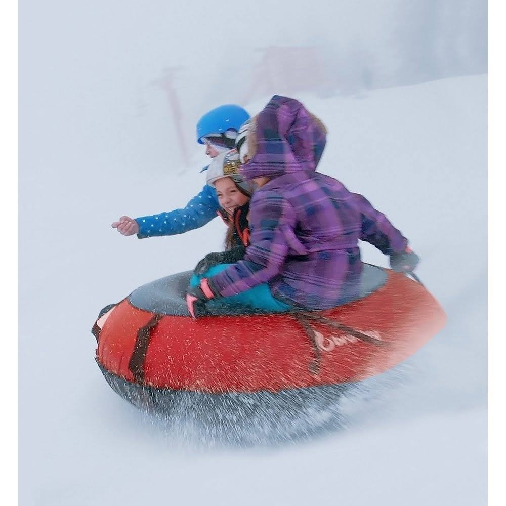 Heavy Duty Towable Snow Tube Sled with Cover (50x22 Blue) Made in USA H87812