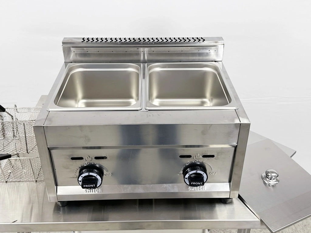 Commercial Countertop Double Deep Fryer 7 Gallon Q159