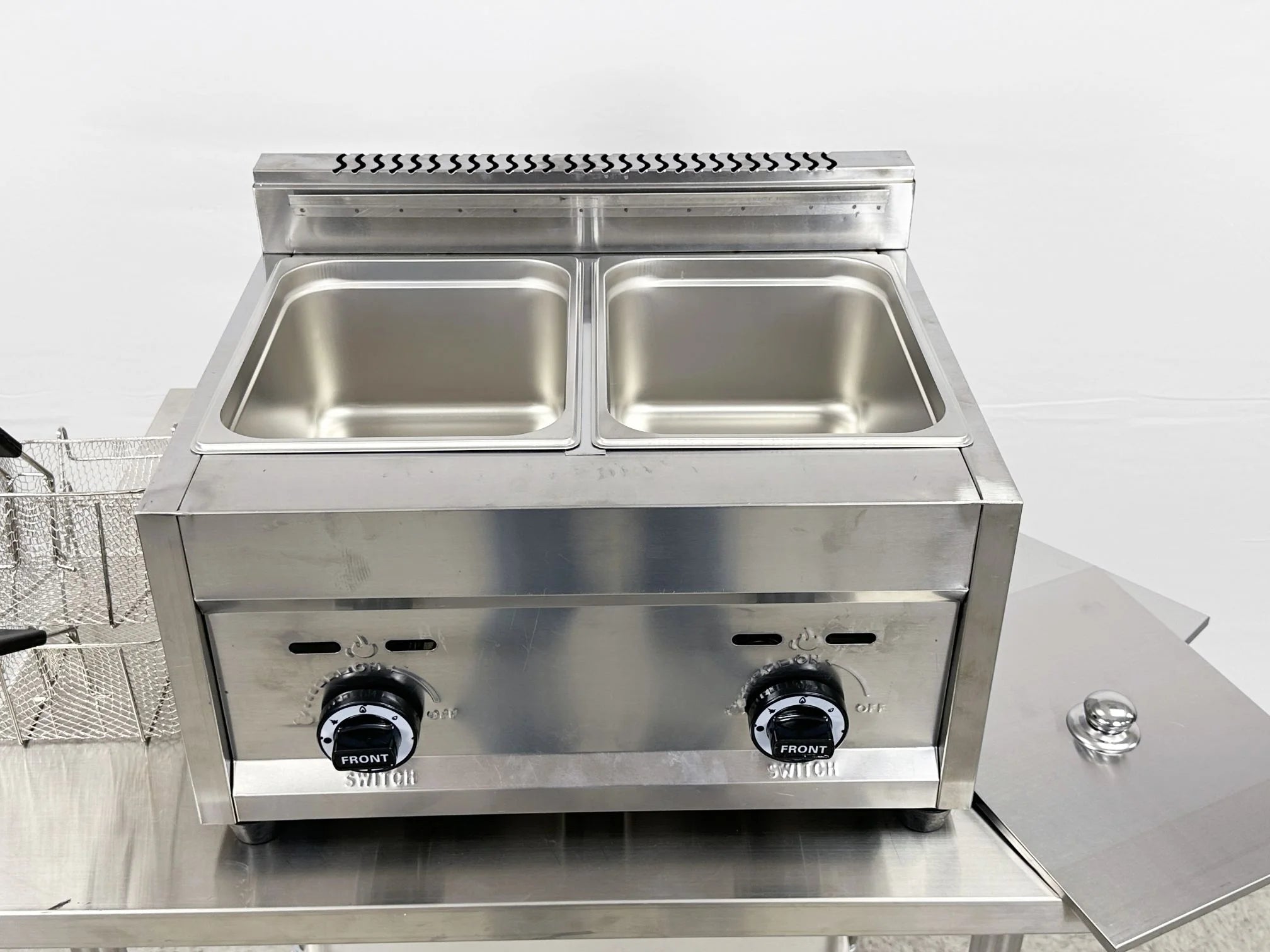 Commercial Countertop Double Deep Fryer 7 Gallon Q159