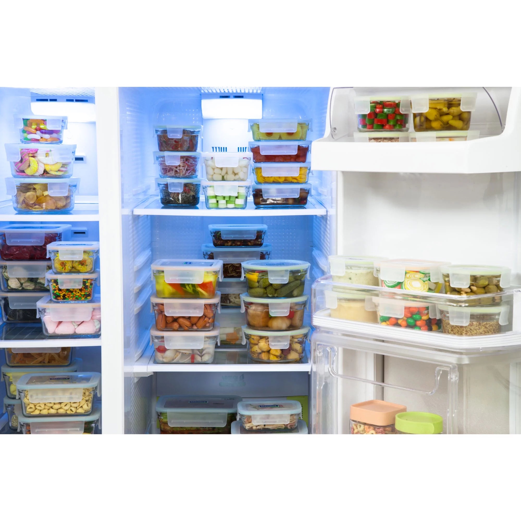 Glasslock 24 Piece Glass Food Storage Containers Set with Lids A50671