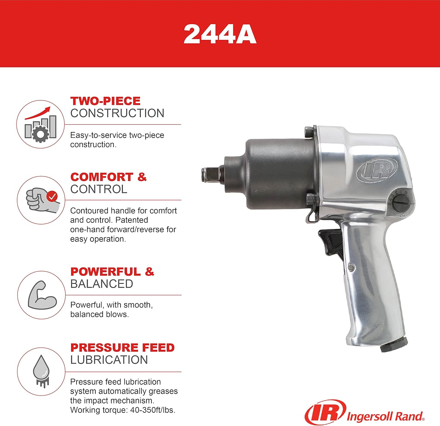 Ingersoll Rand 244A 1/2-Inch Super Duty Air Impact Wrench L171