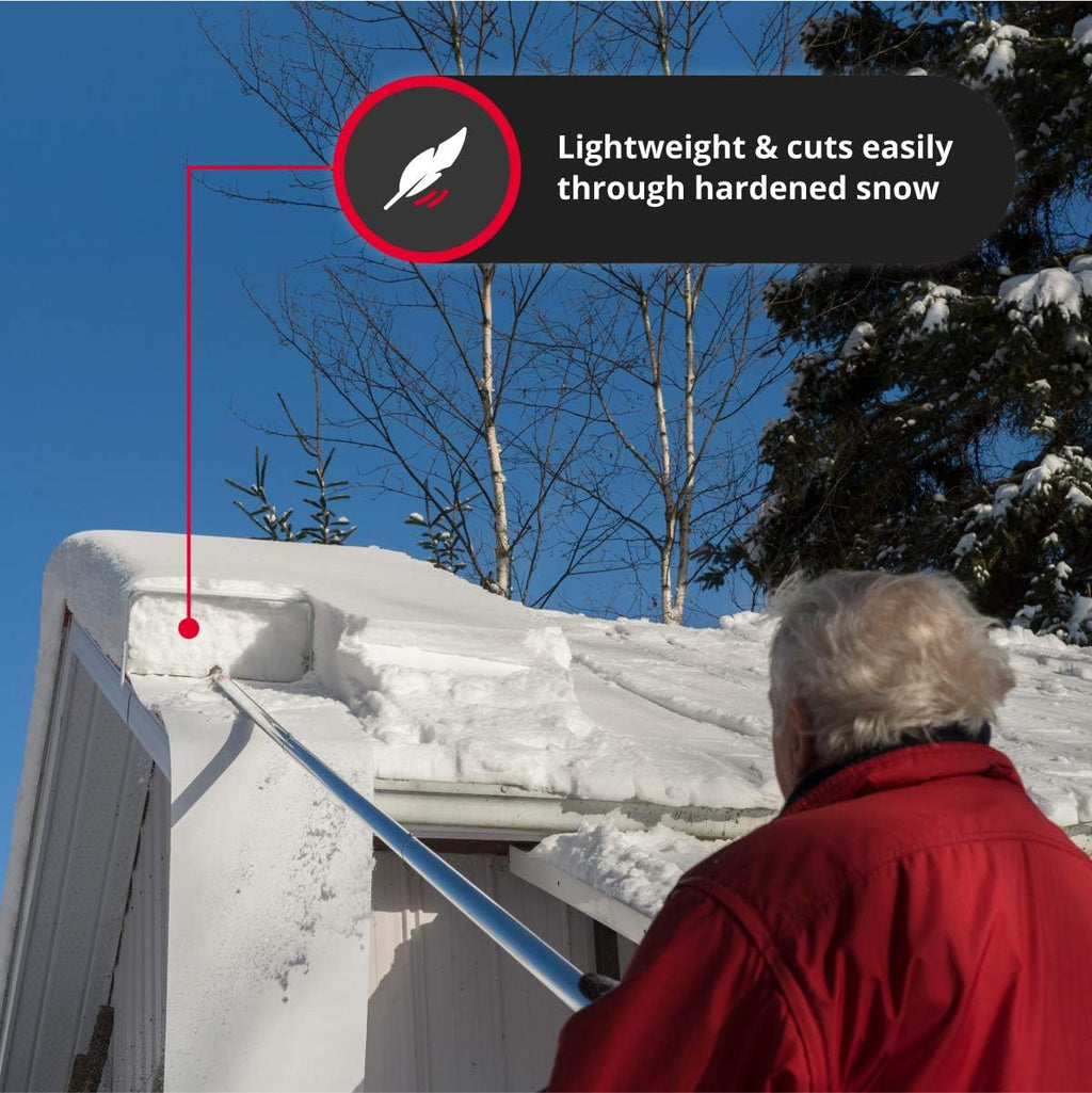 SNOWPEELER Roof Snow Removal Tool - 20 ft. Aluminium Roof Shovel D24509