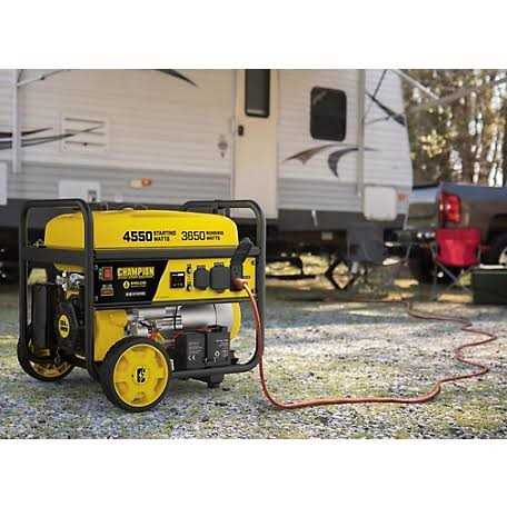 Champion 3650 Watt Electric Start Portable Generator with RV Outlet & Wireless Remote X41965