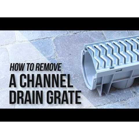 Source 1 Drainage Trench & Driveway Channel Drain with Galvanized Steel Grate Y961